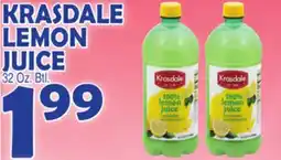 Bravo Supermarkets KRASDALE LEMON JUICE offer