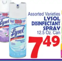 Bravo Supermarkets LYSOL DISINFECTANT SPRAY offer
