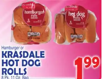 Bravo Supermarkets KRASDALE HOT DOG ROLLS offer