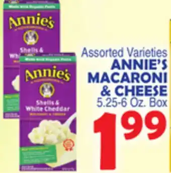 Bravo Supermarkets ANNIE'S MACARONI & CHEESE offer