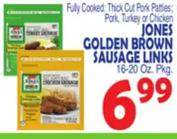 Bravo Supermarkets JONES GOLDEN BROWN SAUSAGE LINKS offer