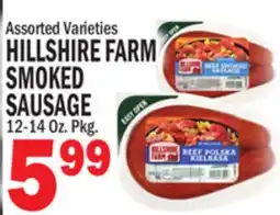 Bravo Supermarkets Assorted Varieties HILLSHIRE FARM SMOKED SAUSAGE offer