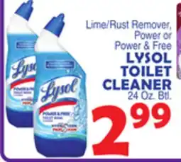 Bravo Supermarkets LYSOL TOILET CLEANER offer