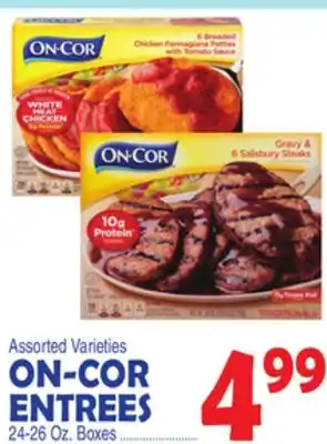 Bravo Supermarkets ON-COR ENTREES offer