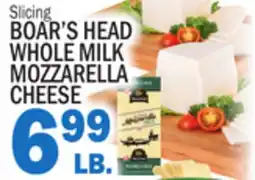 Bravo Supermarkets BOAR'S HEAD WHOLE MILK MOZZARELLA CHEESE offer