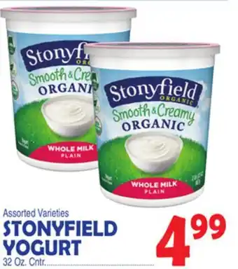 Bravo Supermarkets STONYFIELD YOGURT offer