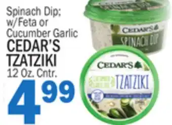 Bravo Supermarkets CEDAR'S TZATZIKI offer