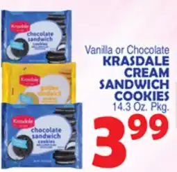 Bravo Supermarkets KRASDALE CREAM SANDWICH COOKIES offer