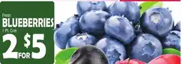 Bravo Supermarkets BLUEBERRIES offer