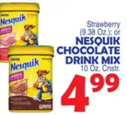 Bravo Supermarkets NESQUIK CHOCOLATE DRINK MIX offer