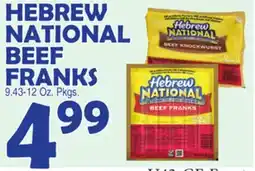 Bravo Supermarkets HEBREW NATIONAL BEEF FRANKS offer