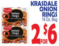 Bravo Supermarkets KRASDALE ONION RINGS offer