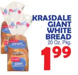 Bravo Supermarkets KRASDALE GIANT WHITE BREAD offer