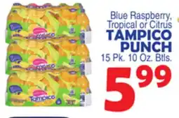 Bravo Supermarkets Blue Raspberry, Tropical or Citrus TAMPICO PUNCH offer