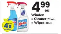 ACME Windex Cleaner 23 oz. Windex Wipes 38 ct offer