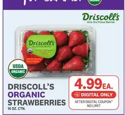 Kings Food Markets DRISCOLL'S ORGANIC STRAWBERRIES offer