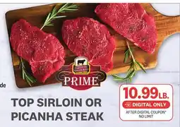 Kings Food Markets TOP SIRLOIN OR PICANHA STEAK offer
