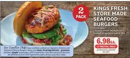 Kings Food Markets KINGS FRESH STORE MADE SEAFOOD BURGERS offer