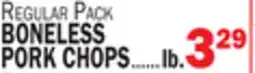 C Town BONELESS PORK CHOPS offer