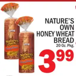 C Town NATURE'S OWN HONEY WHEAT BREAD offer