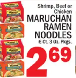 C Town MARUCHAN RAMEN NOODLES offer