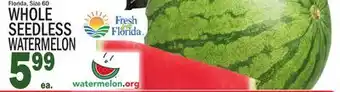 C Town WHOLE SEEDLESS WATERMELON offer
