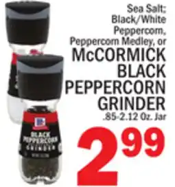 C Town McCORMICK BLACK PEPPERCORN GRINDER offer