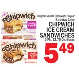 C Town CHIPWICH ICE CREAM SANDWICHES offer