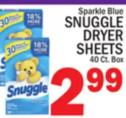 C Town SNUGGLE DRYER SHEETS offer