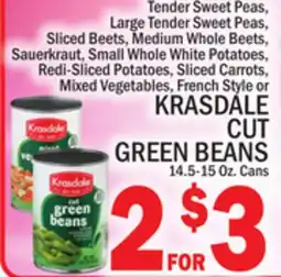 C Town KRASDALE CUT GREEN BEANS offer