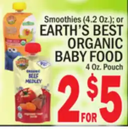 C Town EARTH'S BEST ORGANIC BABY FOOD offer