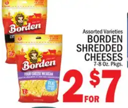 C Town BORDEN SHREDDED CHEESES offer