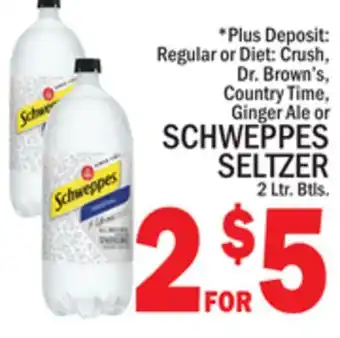 C Town SCHWEPPES SELTZER offer