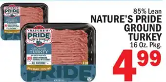 C Town NATURE'S PRIDE GROUND TURKEY offer