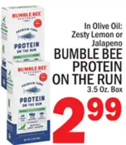 C Town BUMBLE BEE PROTEIN ON THE RUN offer