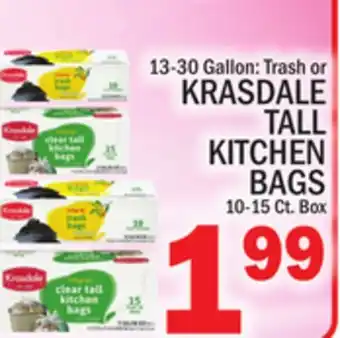 C Town KRASDALE TALL KITCHEN BAGS offer
