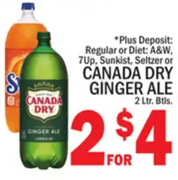 C Town CANADA DRY GINGER ALE offer