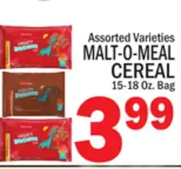 C Town MALT-O-MEAL CEREAL offer