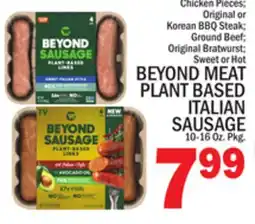 C Town BEYOND MEAT PLANT BASED ITALIAN SAUSAGE offer
