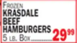 C Town KRASDALE BEEF HAMBURGERS offer
