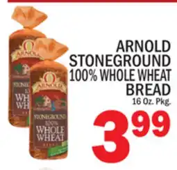 C Town ARNOLD STONEGROUND 100% WHOLE WHEAT BREAD offer