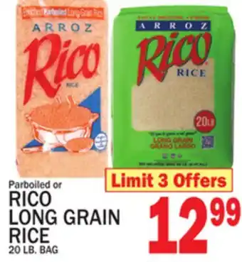 C Town PARBOILED OR RICO LONG GRAIN RICE offer