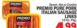 C Town PREMIO PURE PORK ITALIAN SAUSAGE LINKS offer