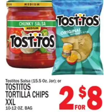 C Town TOSTITOS TORTILLA CHIPS XXL 10-12 OZ. BAG offer