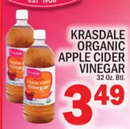 C Town KRASDALE ORGANIC APPLE CIDER VINEGAR offer