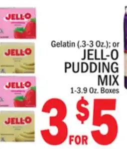 C Town JELL-O PUDDING MIX, 1-3.9 Oz. Boxes offer