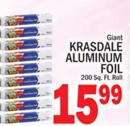 C Town KRASDALE ALUMINUM FOIL offer