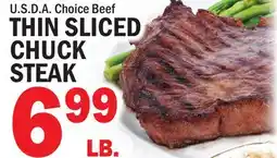 C Town THIN SLICED CHUCK STEAK offer