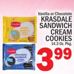 C Town KRASDALE SANDWICH CREAM COOKIES offer