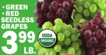 C Town • GREEN • RED SEEDLESS GRAPES offer